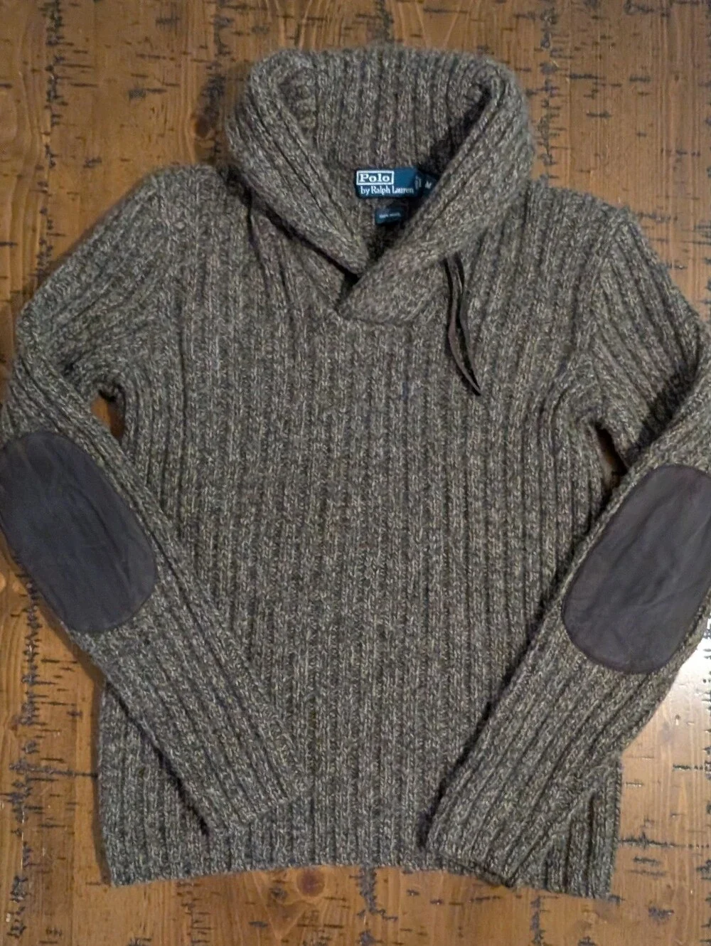 Polo Ralph Lauren M Shawl Collar Wool Sweater